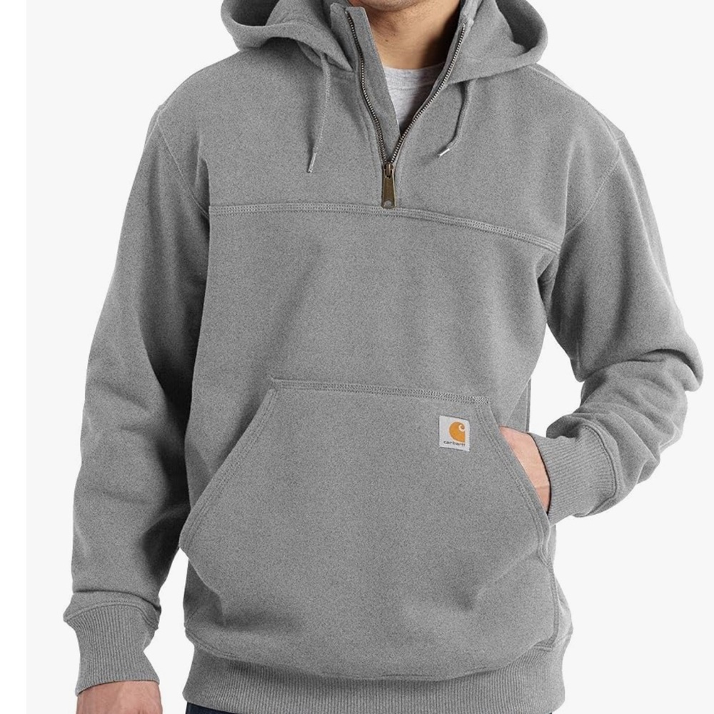 Carhartt Gray Half-Zip Sweatshirt Hoodie
